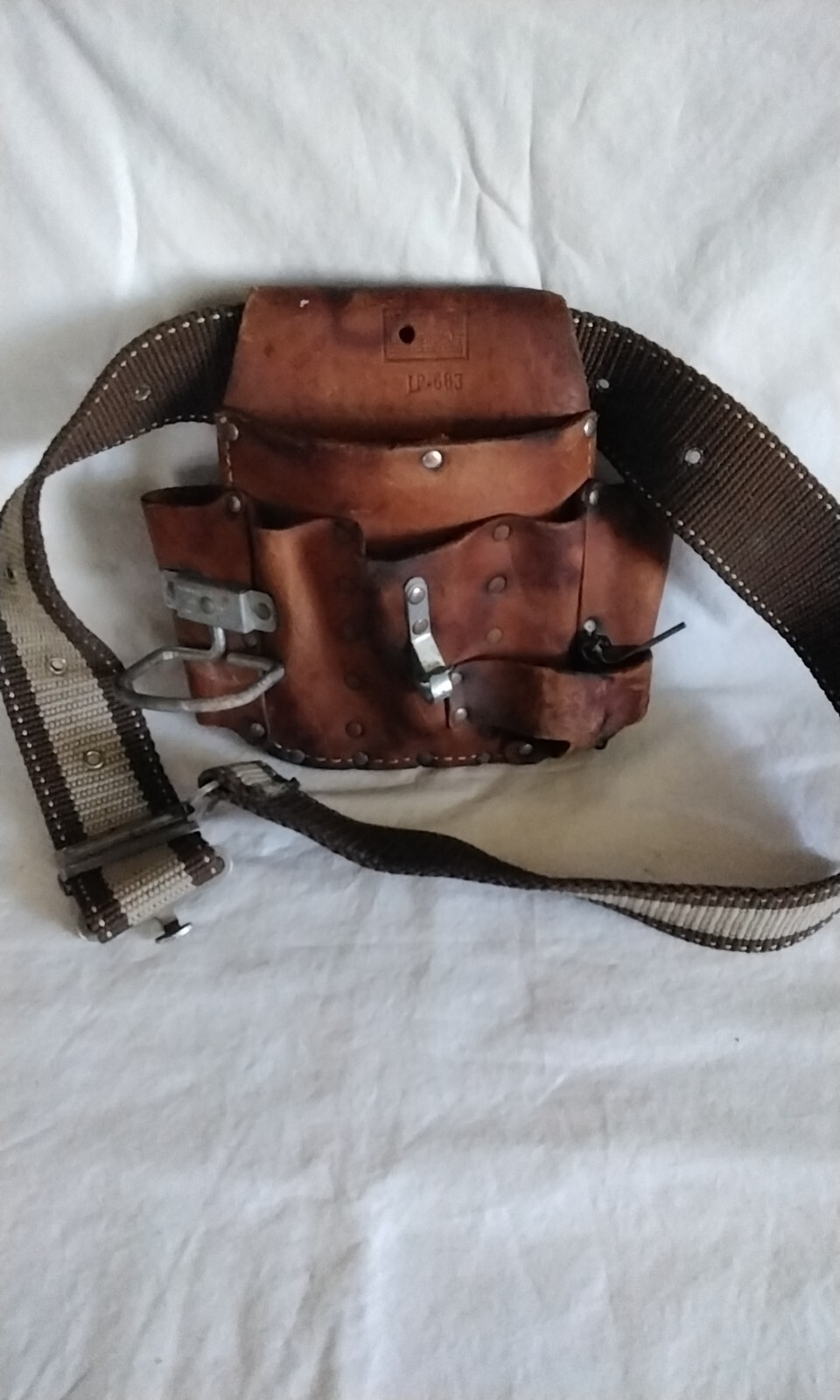 Action Leathercraft Leather Tool Belt 6 Pocket and two tool Holder LP 603