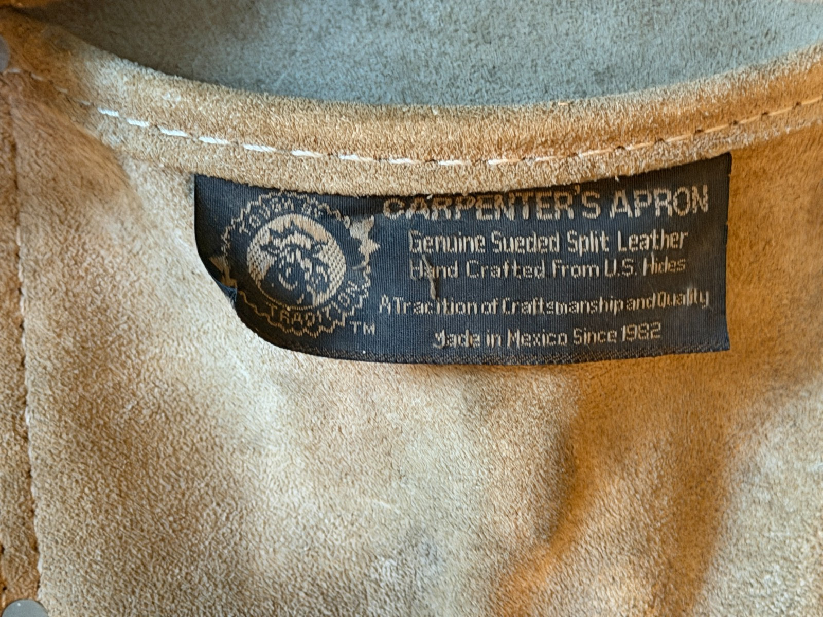 Rooster Products Suede Leather Carpenter Pro Tool Pouch Belt R-499-2 Hammer Nail