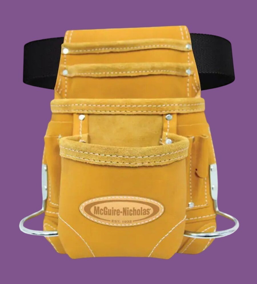 McGuire-Nicholas 689 MB 10-Pocket Pro Carpenter Pouch In Tan Full Grain Leather