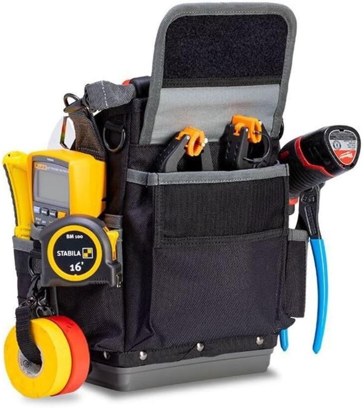 Pro Pac TP6B: Lightweight Waterproof Tool Pouch with 25 Organized Compartments