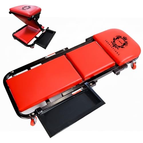 40″ Mechanics Creeper Z fold with Side Tool Tray, 3 in 1 Low Profile,7pc-2.5″