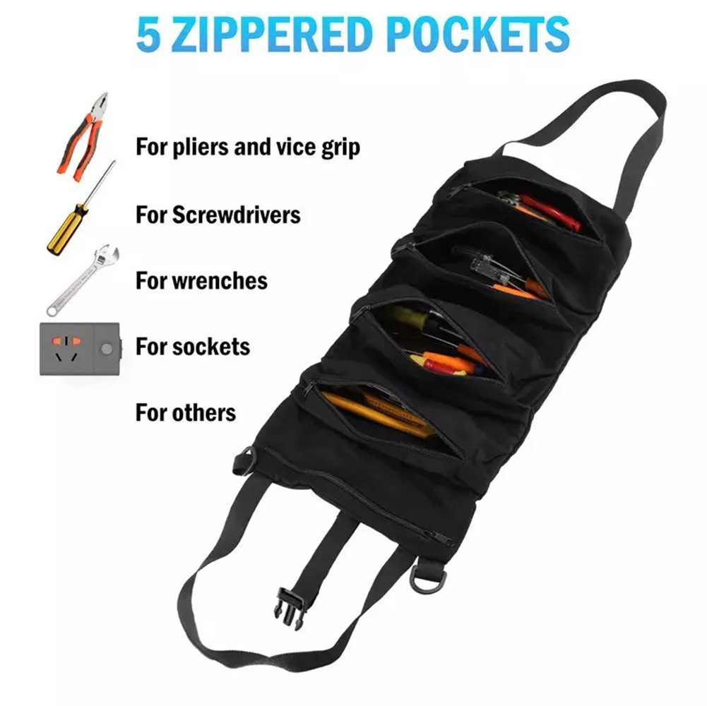 Reliable Tool Storage Solution with Reinforced Seams and Anti Rust Zippers
