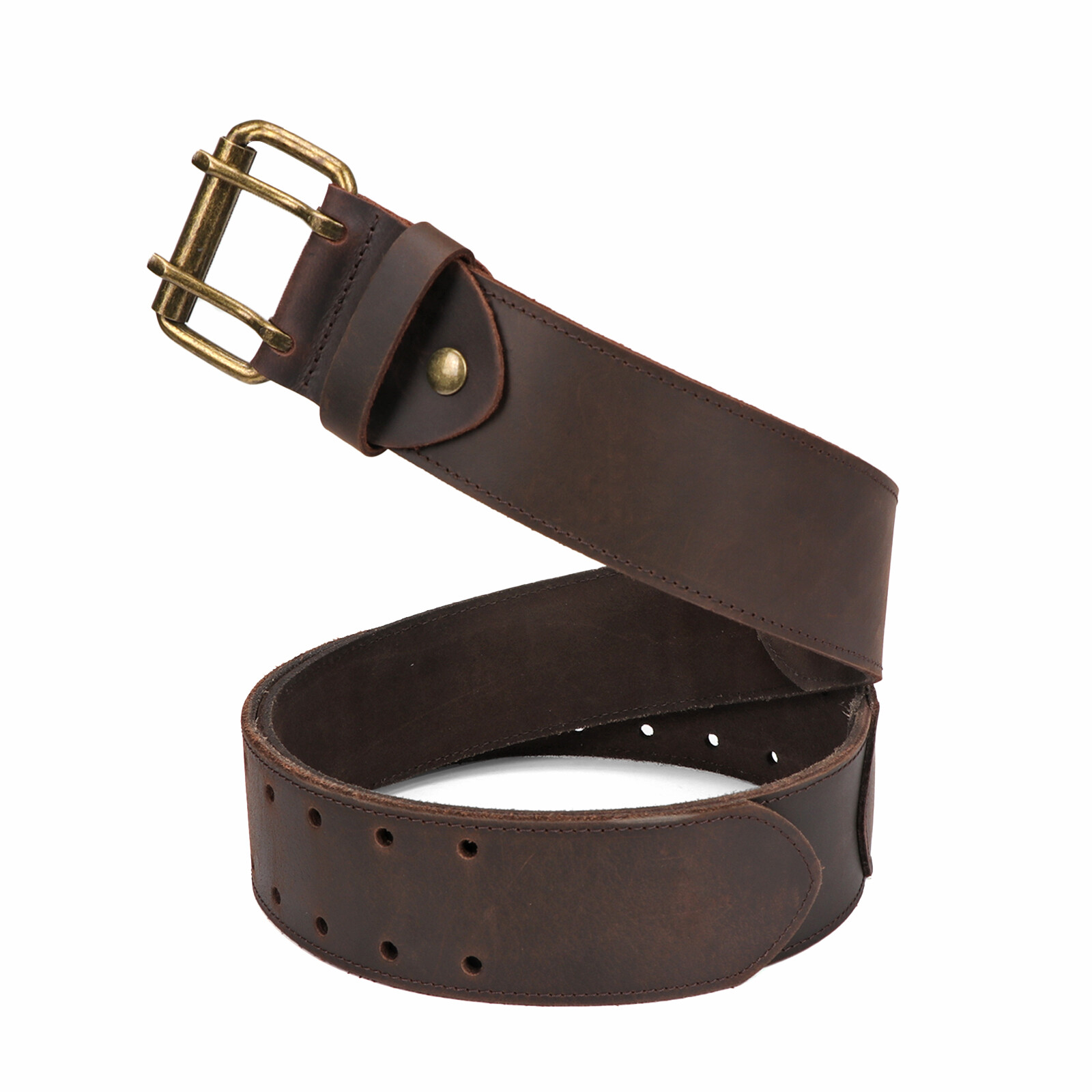 Tourbon Leather Tools Carry Holster Belt Workshop Double Roller Buckle Rig Belt✅