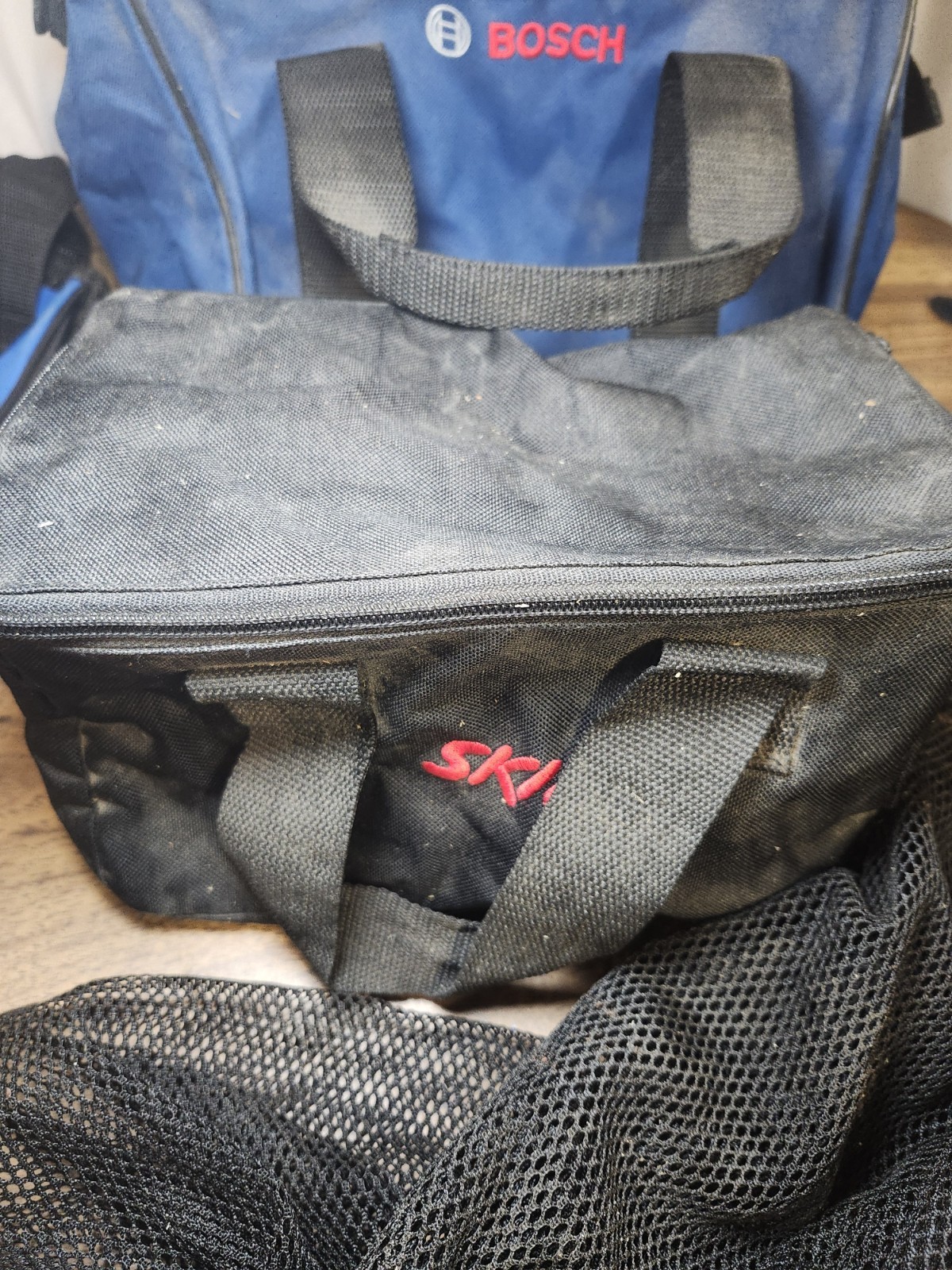 Large Lot Of Tool Bags And Storage Skil, Bosch. Hitachi And More!