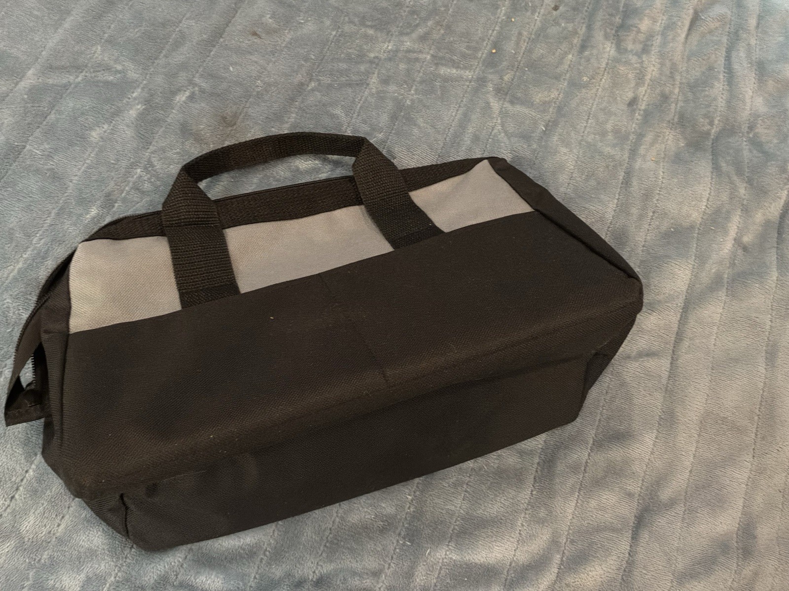 Performax Tool Bag Small Gray Black Soft Sided Zipper Tool Tote Drill Bag