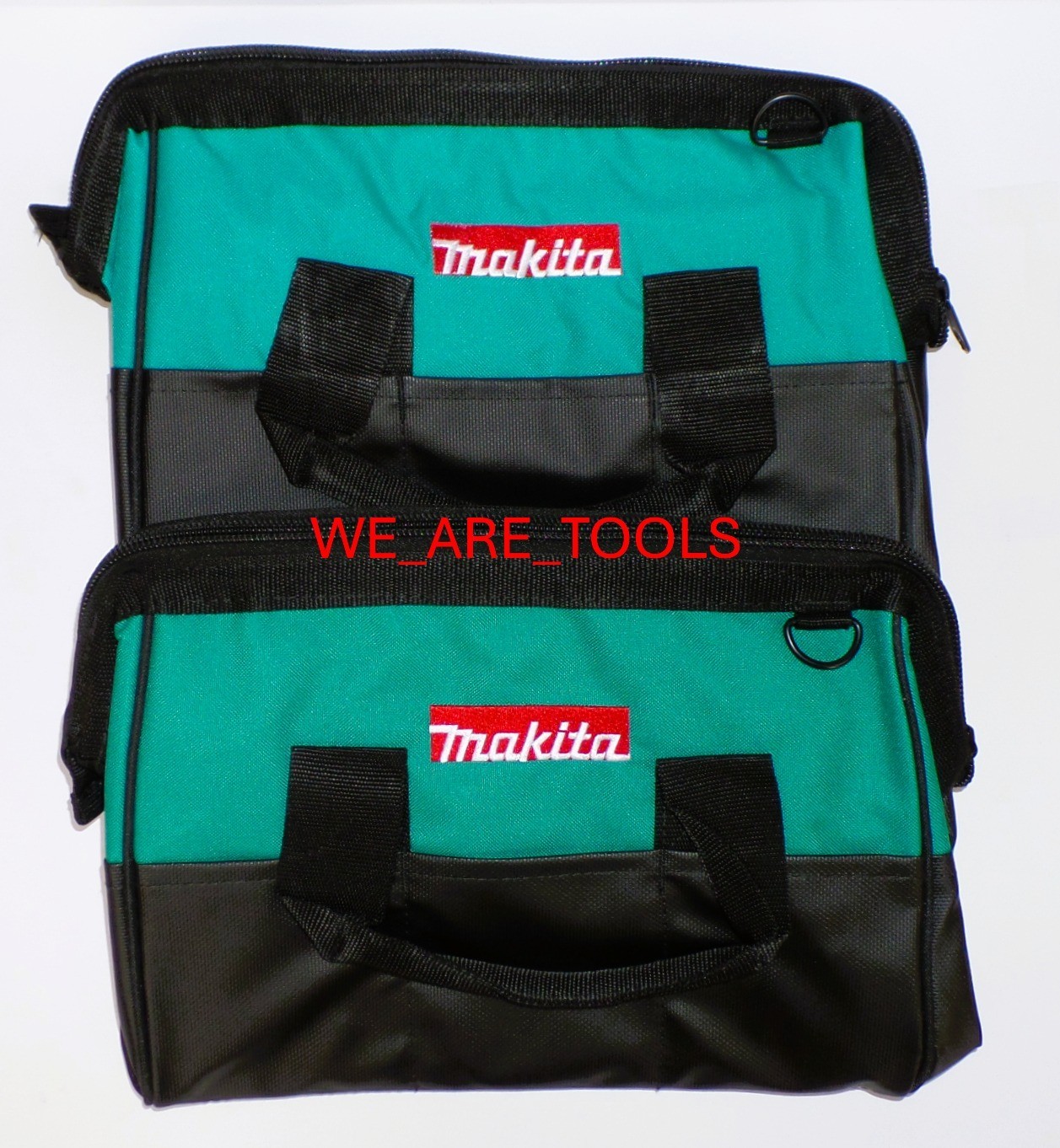 2) Makita 14″x 9″ x 11 Tool Bags/Case 8 Pockets Fr 18V Drill, Saw 18 Volt Strap