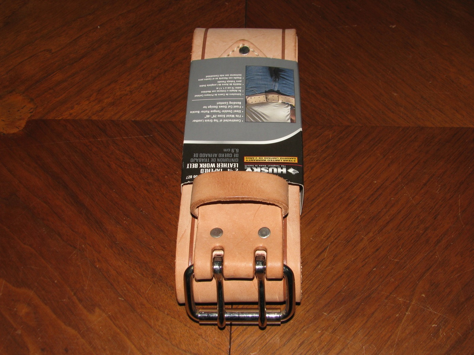 Husky 2 3/4 Tapered Leather Work Belt Waist Size 29″-46″ NEW