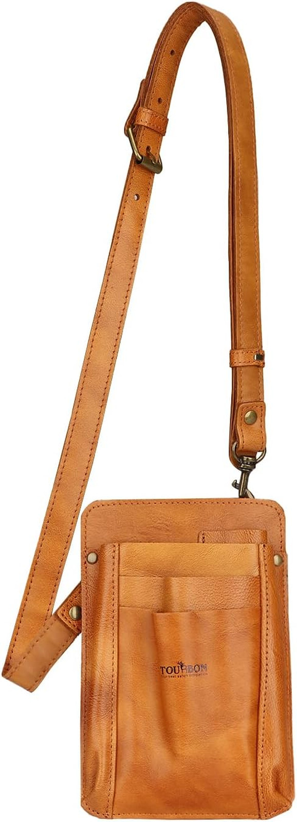 Tourbon Leather Florist Tool Waist Pouch Belt Garden Shoulder Crossbody Tools Ba