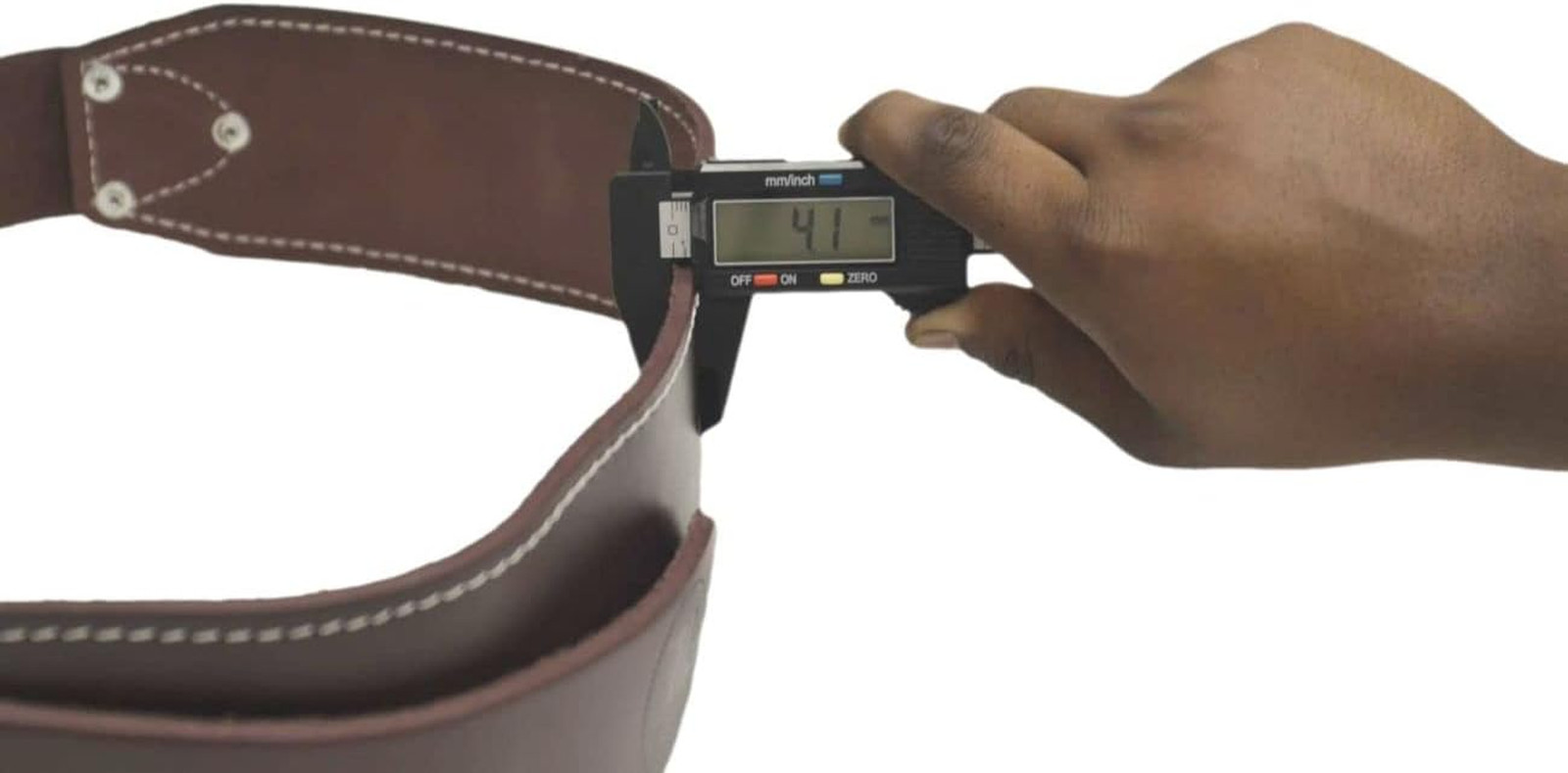 20-176 3In. Heavy Duty Ranger Style Leather Work Belt, Brown