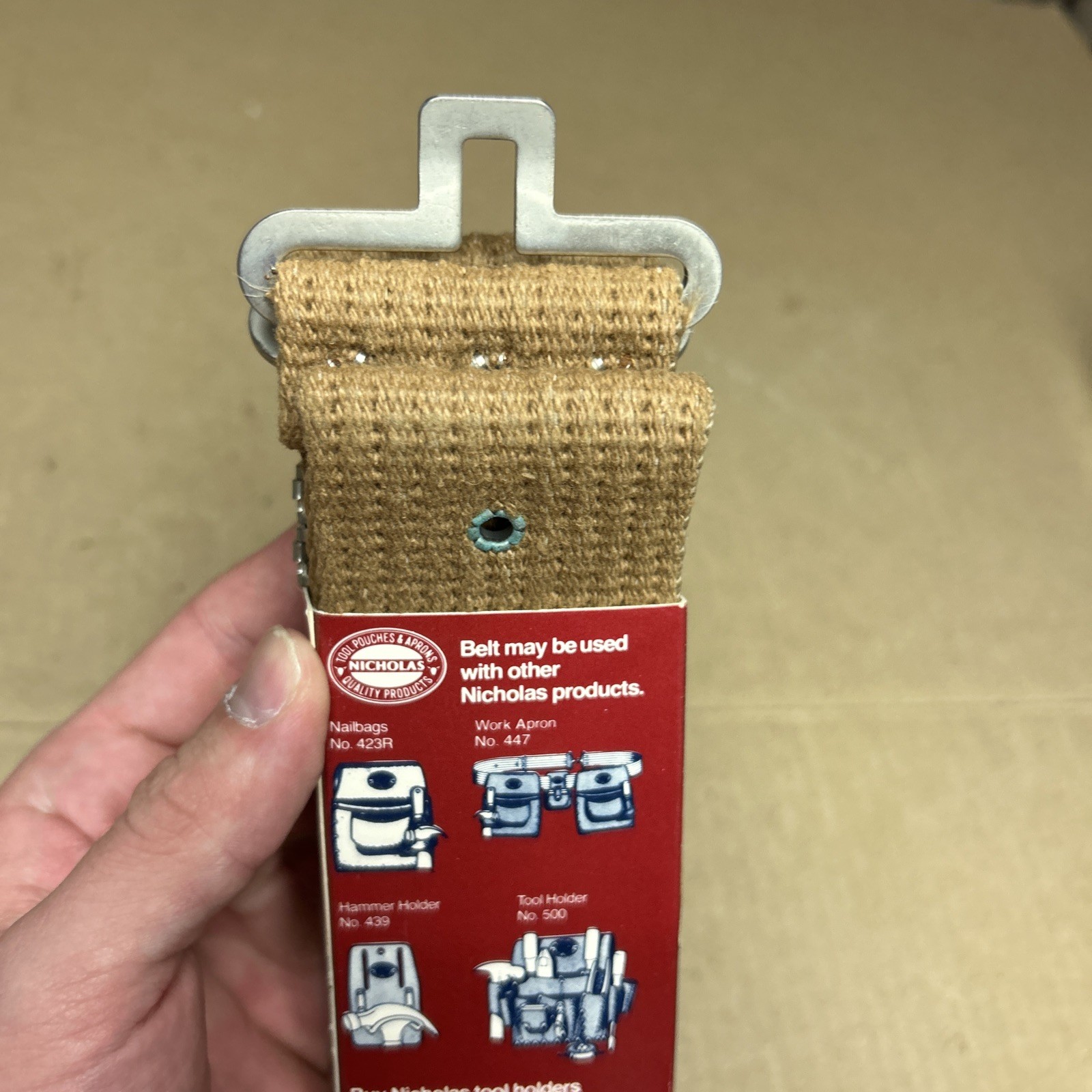 Nicholas Tan Cotton Work Belt 2.25″ Wide Fits Size 29-48 Buckle