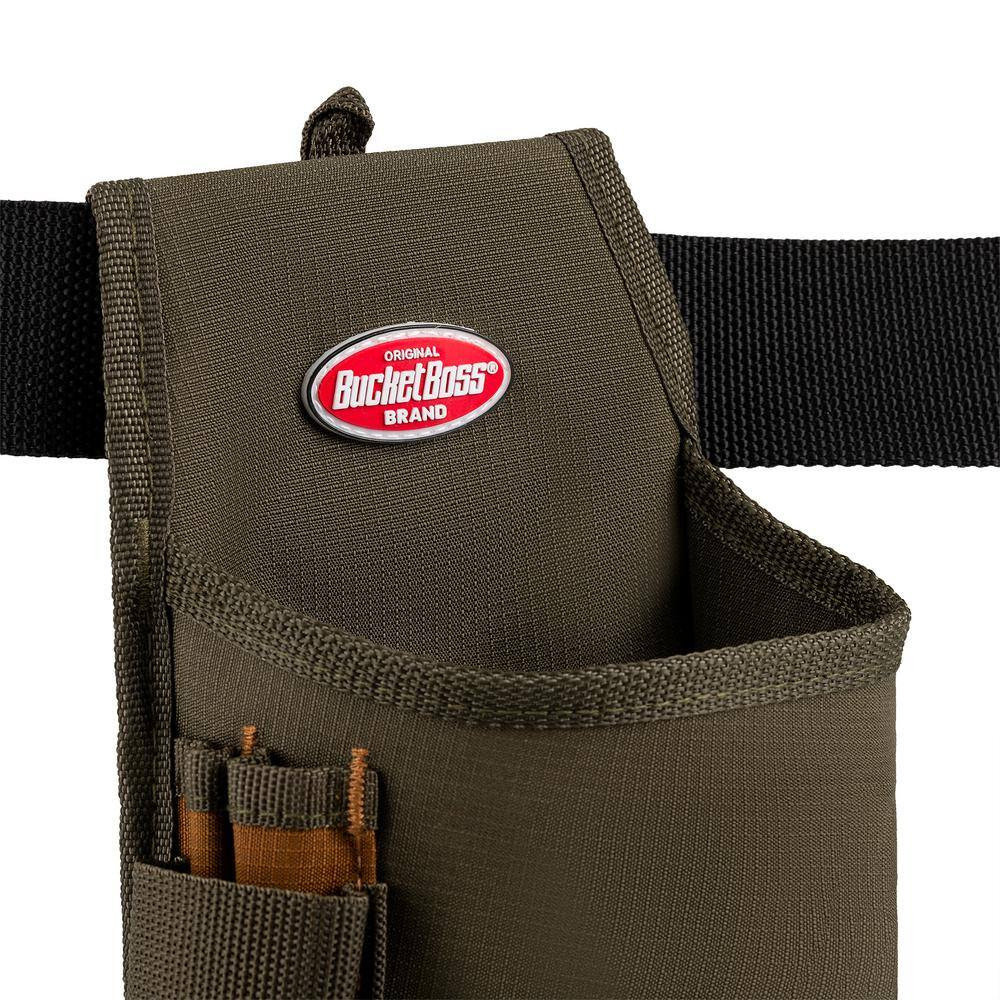 6.5 In. 1-Pocket Fastener Tool Belt Pouch with Flap Fit