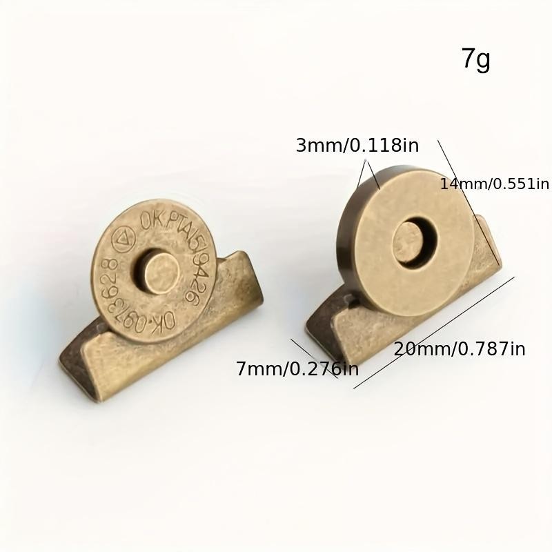 8Pcs Magnetic Snap Button Set Bag Closure Hidden Seamless Buckle Accessories