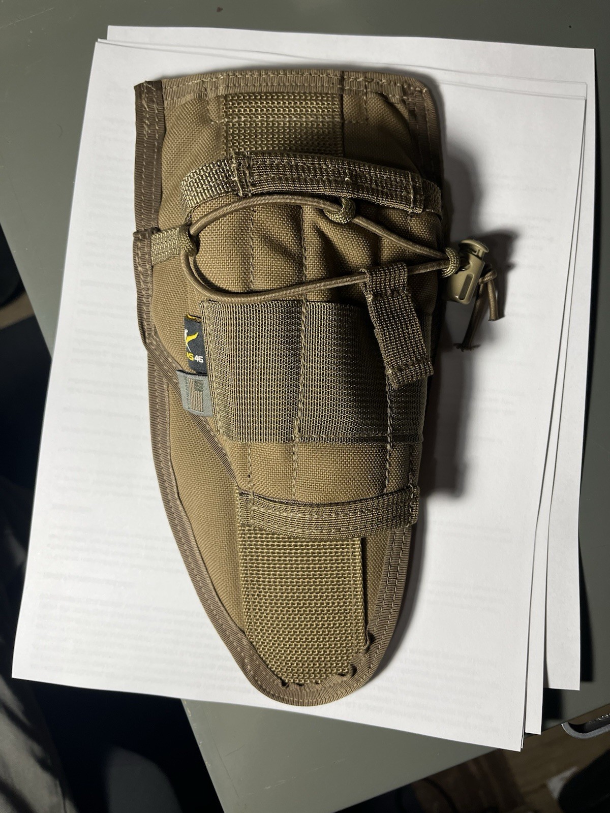 NEW Without Tags Atlas 46 AIMS Drill Holster Coyote | Hand crafted in the USA
