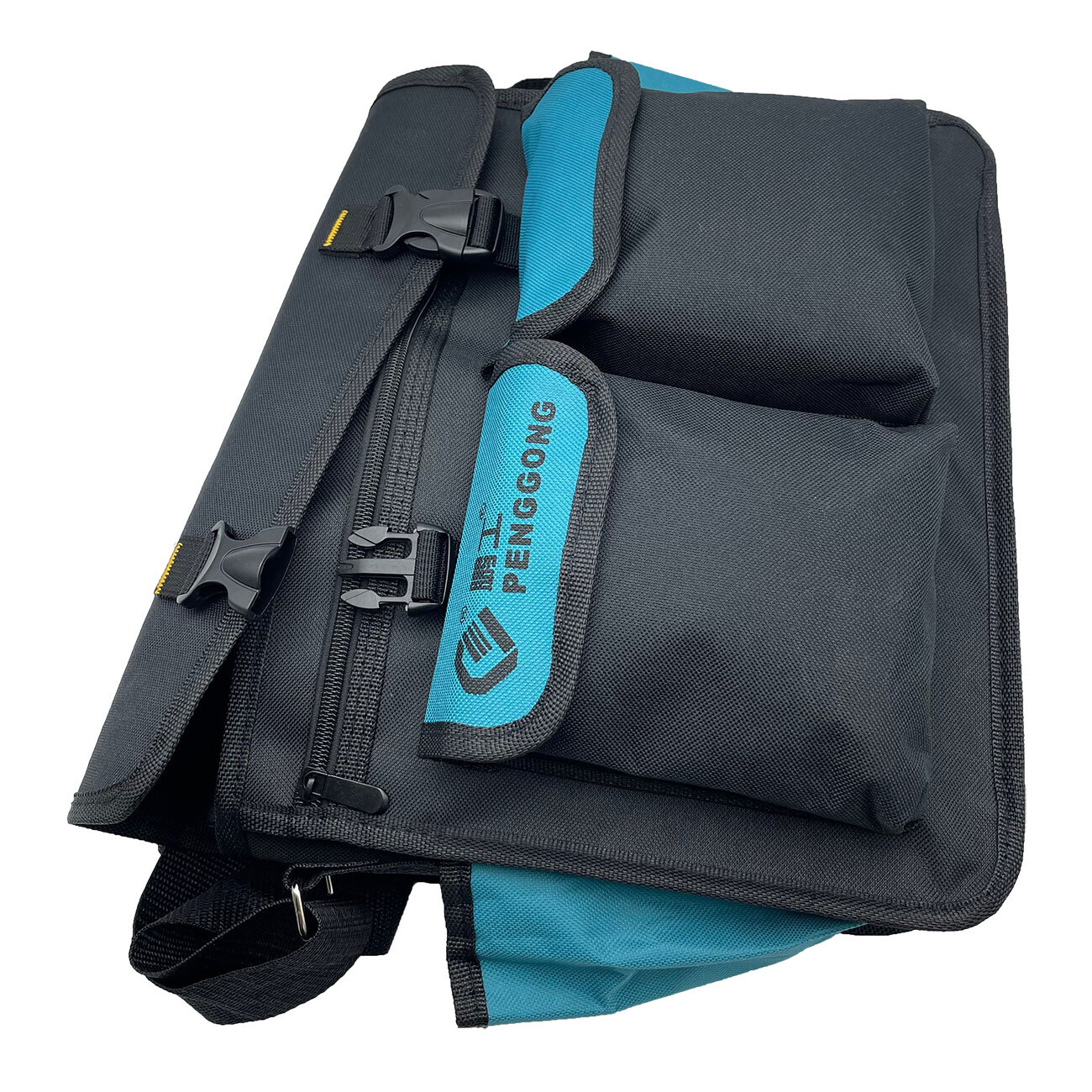 14″ Electrician Large Tool Bag Multi Pockets Storage Portable 13.78×3.5×11.22in