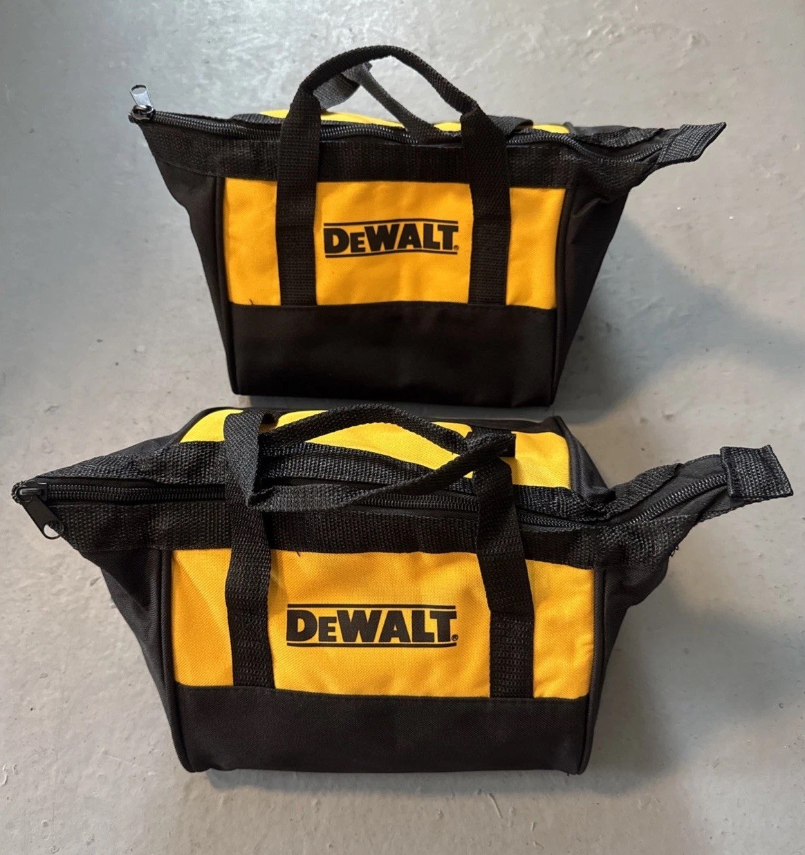 New DeWalt Heavy Duty Ballistic Nylon 10″ Tool Bag (2 Pc) (10” x 8” x 6”) New