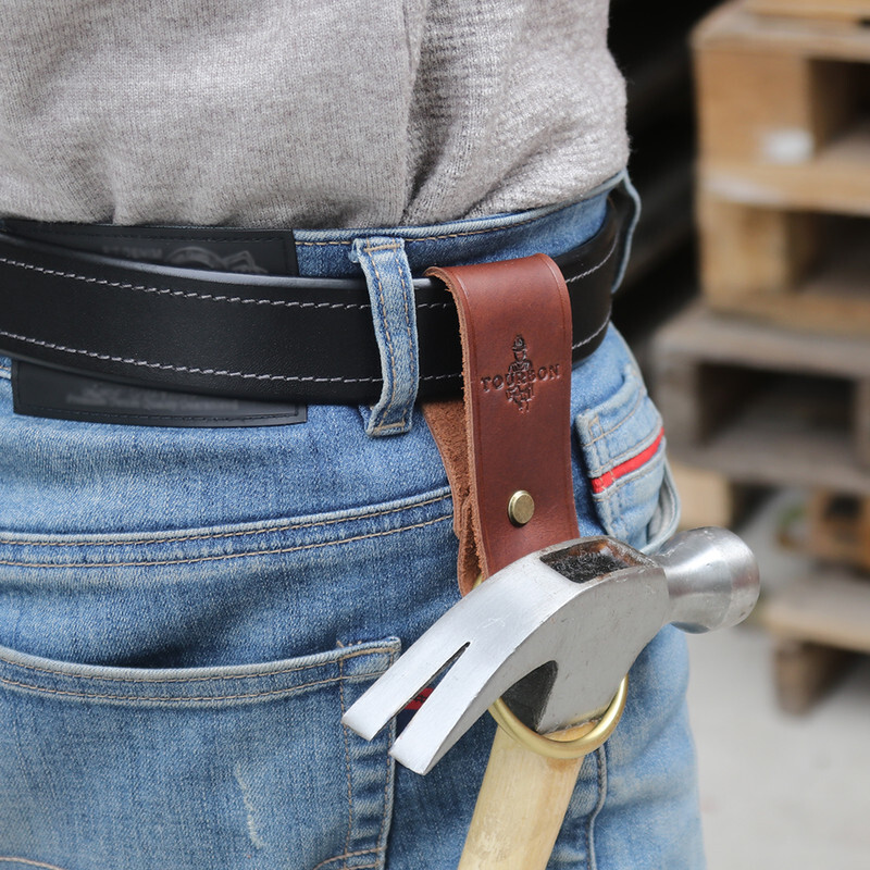 TOURBON Leather Heavy Duty Tools Belt Holster Workshop Trowel/Axe/Hammer Carry