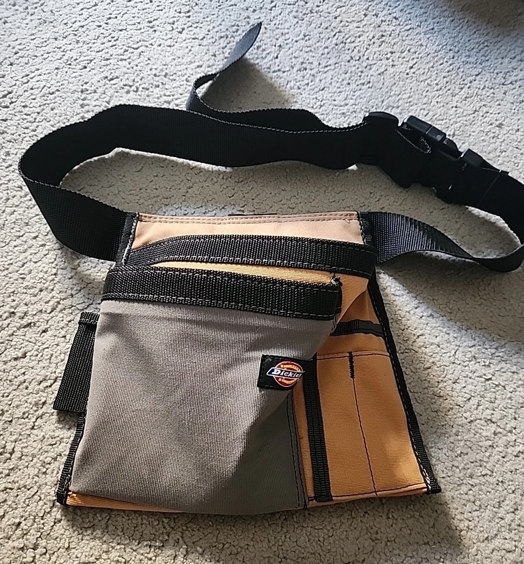 Dickies Tool Belt /Apron Holder 5 Pocket Single Side 57026 Adjustable EUC
