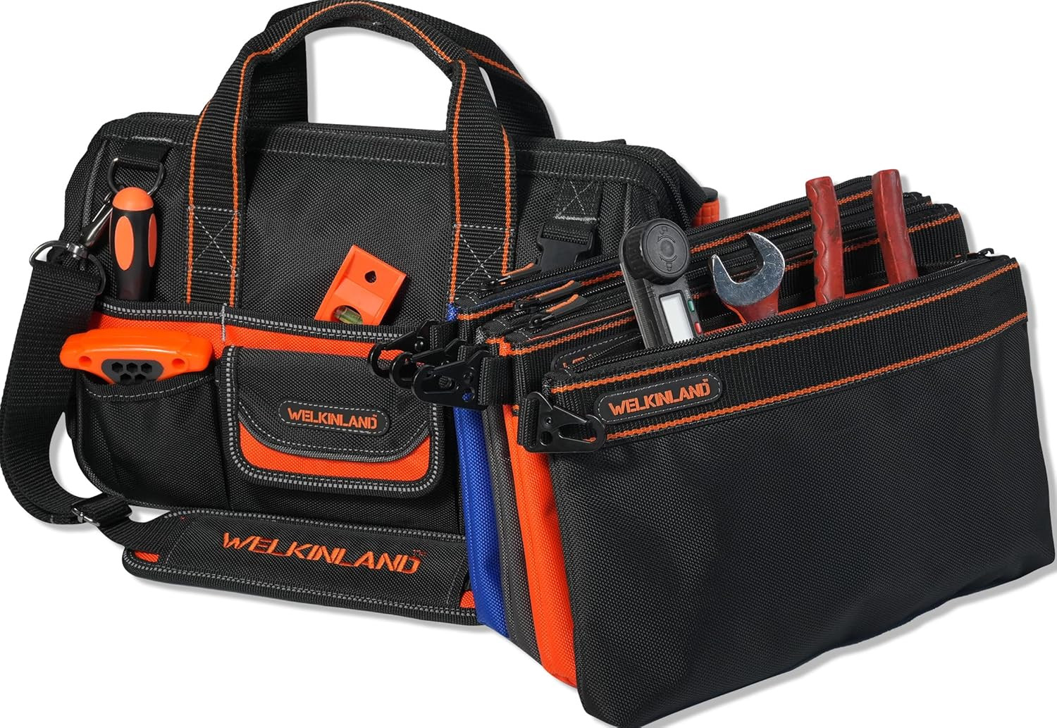 Compact 13-Inch Tool Bag with 4 Pouches for Ultimate Organization