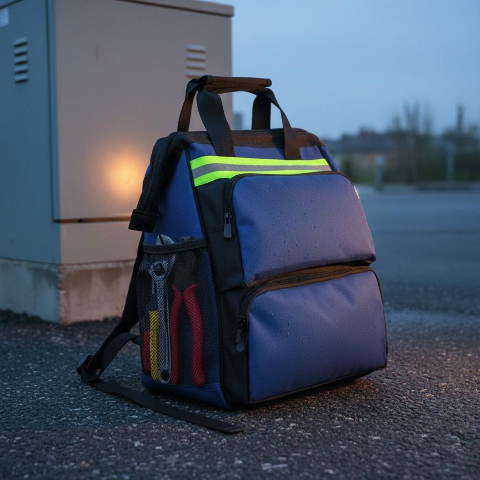 Canvas Repairman Tool Bag Wear-Resistant Heavy-Duty Tool Backpack Large