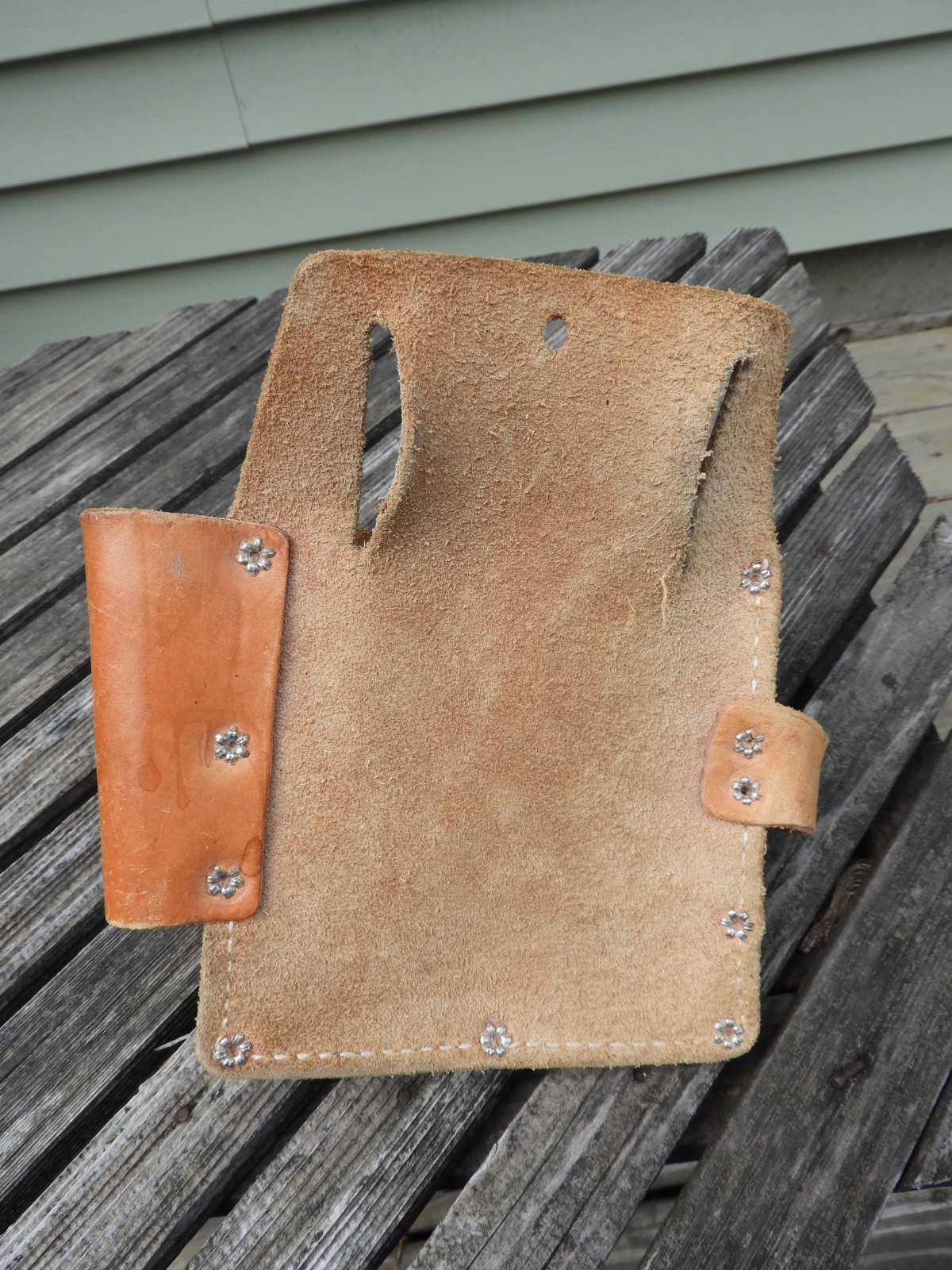 Vintage Nicholas Leather Tool Pouch No. 690 USA Electrician Lineman Holster