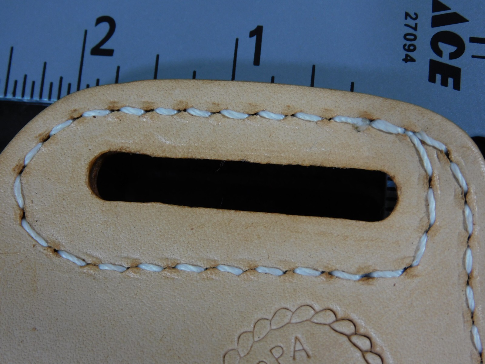 Top Grain Raw Leather knife Lighter Tool Holder for the Belt
