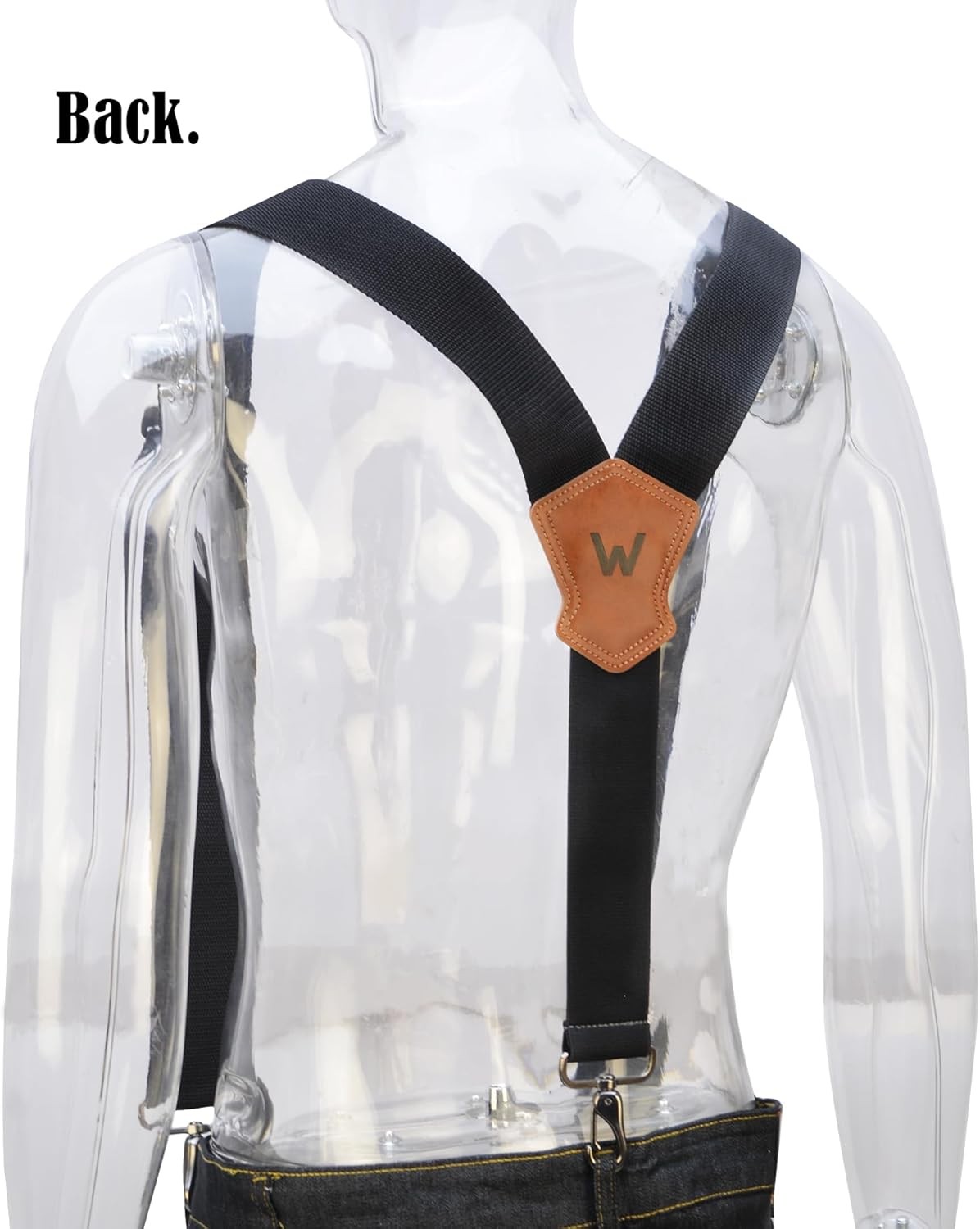 WELKINLAND 2Inch Y-Back Mens Suspenders, Heavy-Duty Suspenders Y Back, Wide…