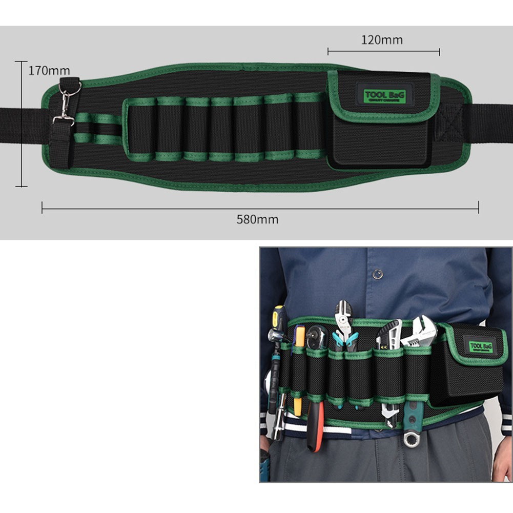 Waist Tool Bag 600D Oxford Cloth Tool Bag Adjustable Waistband For Drills