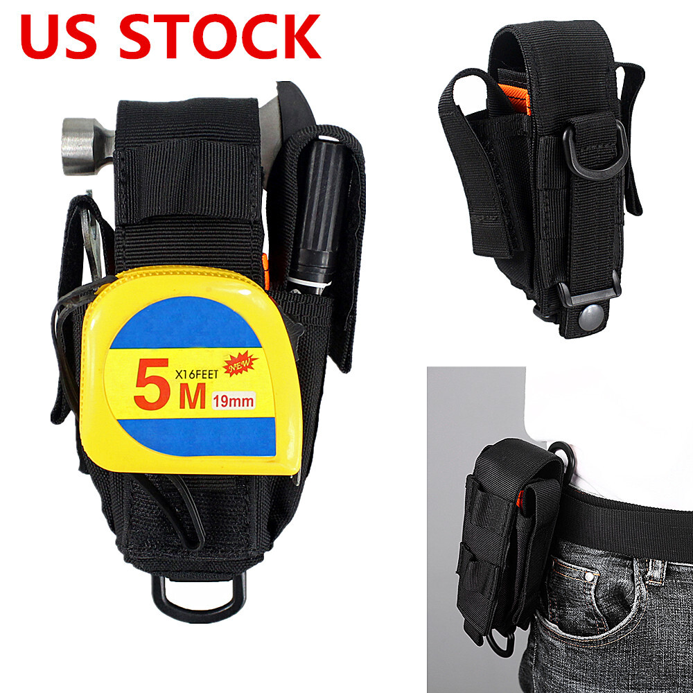 Tactical Molle Multi Tool Organizer Pouch Holder for Plier Knife Flashlight Case