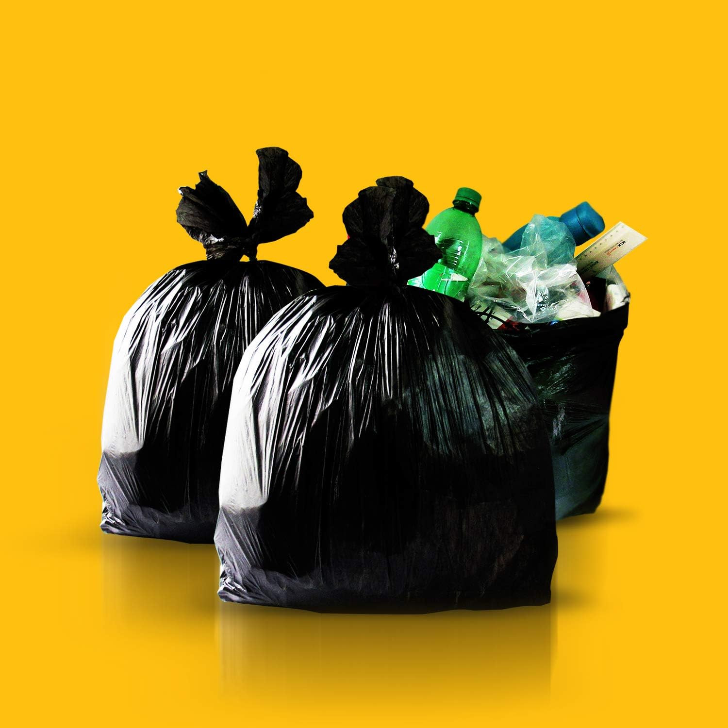 Construction Contractor Bag, Puncture Resistant, 42 Gallon, 3 Mil, 50 Count