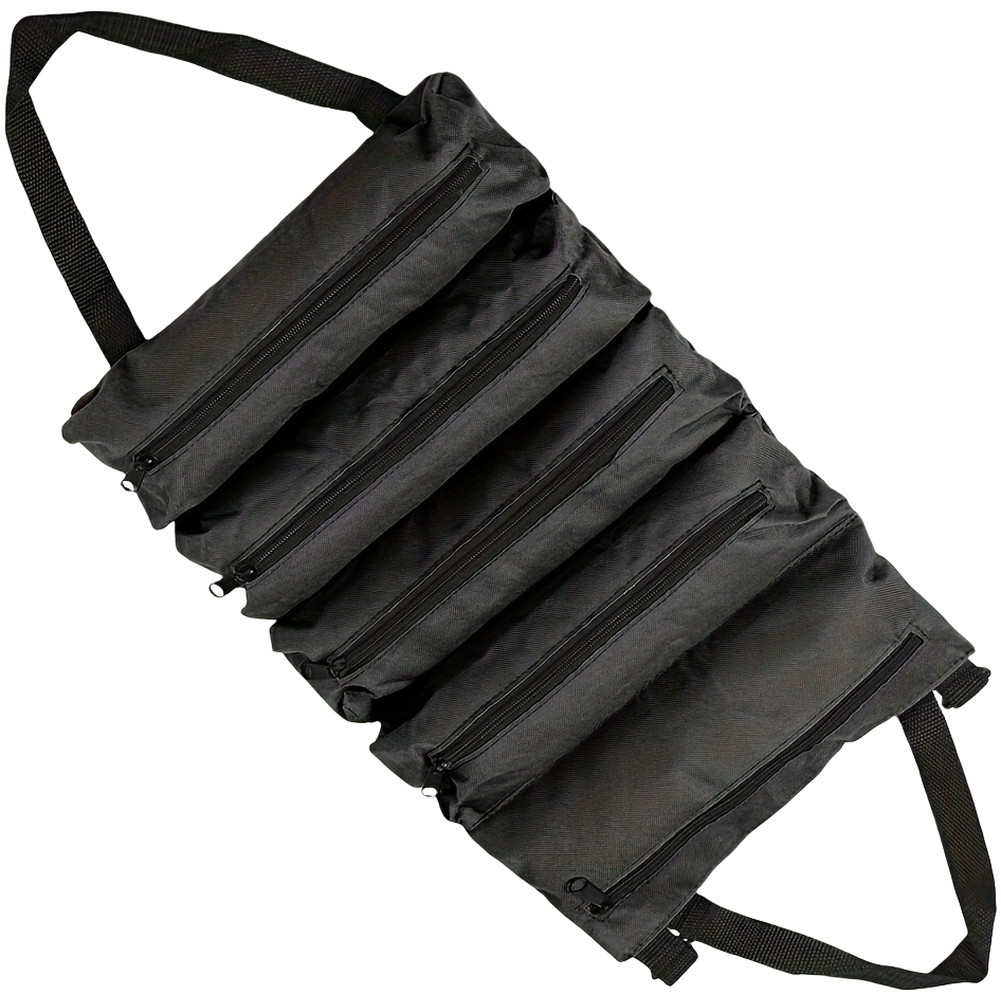 Roll Up Tool Bag 600D Oxford PVC Coated Waterproof for Electricians Mechanics