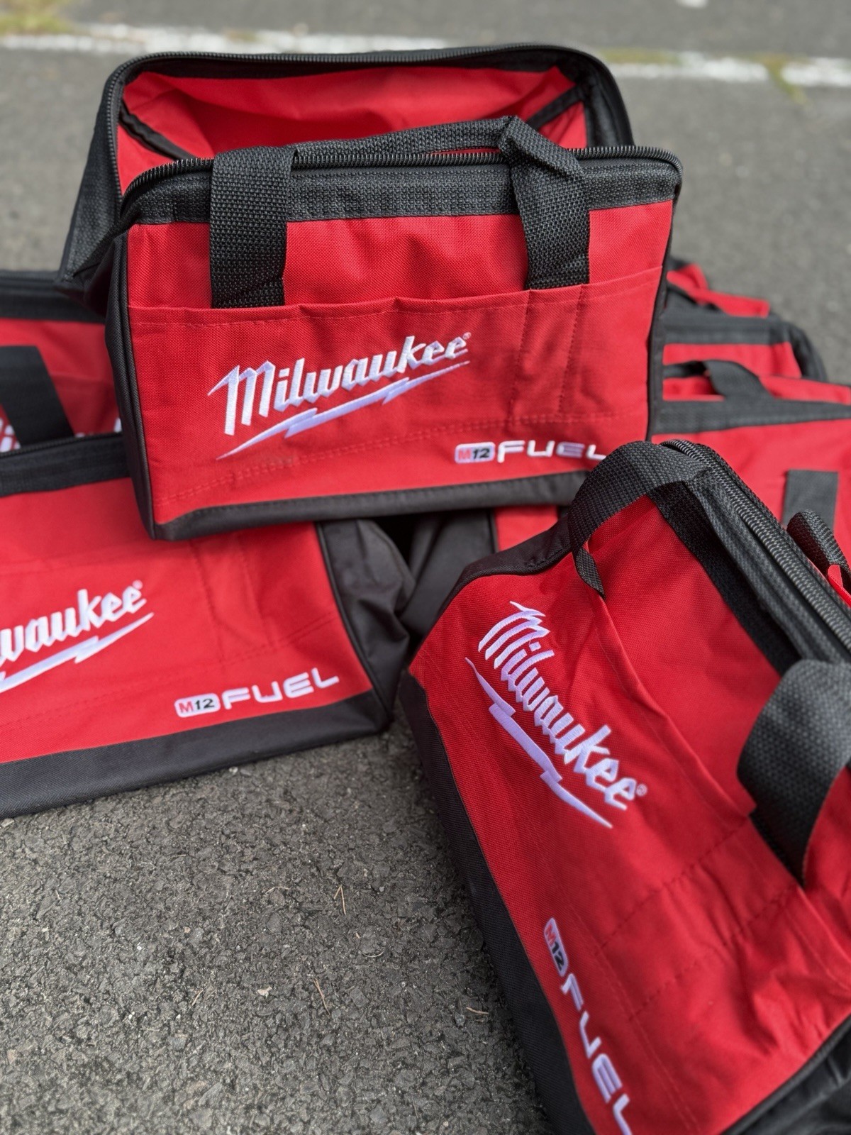 NEW 3 Pack Milwaukee FUEL M12 13″ x 10″ x 9 Canvas Tool Bag Case M18 12 Volt 3x