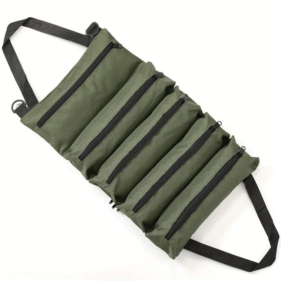 Heavy Duty Roll Up Tool Bag Oxford Fabric Multi Tool Organizer for Mechanics