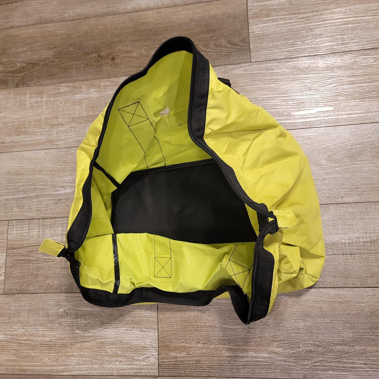 RYOBI X-Large 18″ x 12″ x 14″ Wide-Mouth Contractor Tool Storage Bag Neon Green