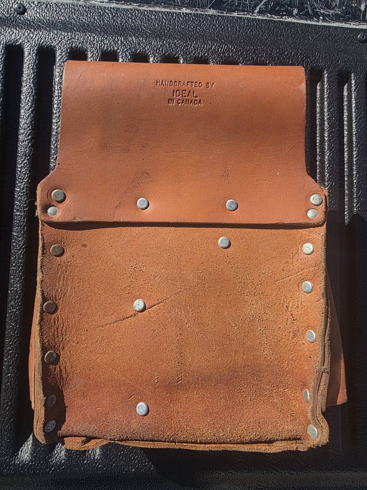 Vintage Ideal Leather Tool Belt Bag Pouch CADDY Carpenter Electrician 35-310