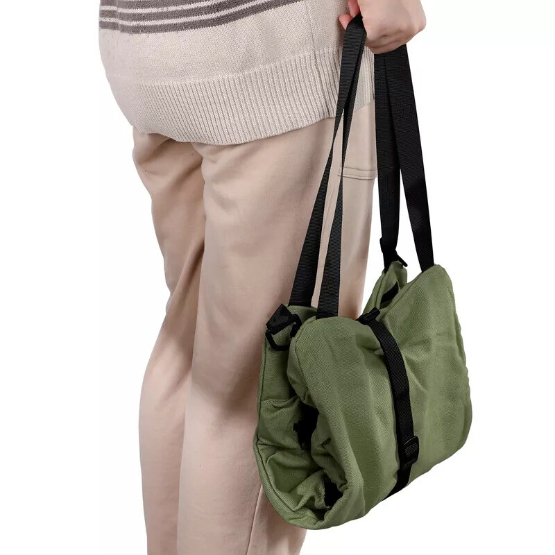 Multi-Purpose Tool Roll Up Bag Wrench Pouch Canvas Hanging Organizer w/ 5 Pocket