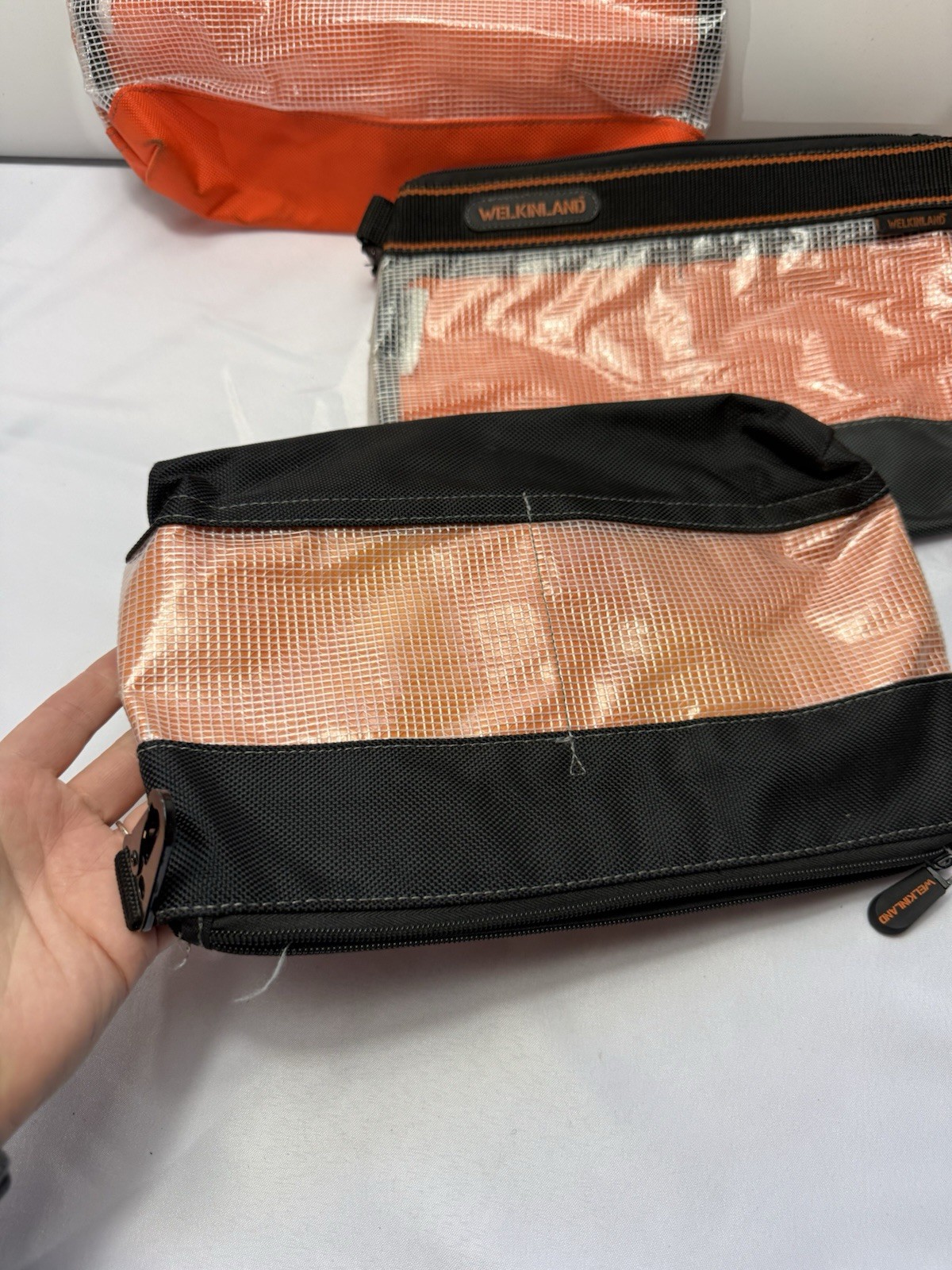Welkinland Clear Zipper Tool Pouch Set Of 3 Medium Organizers for Tools