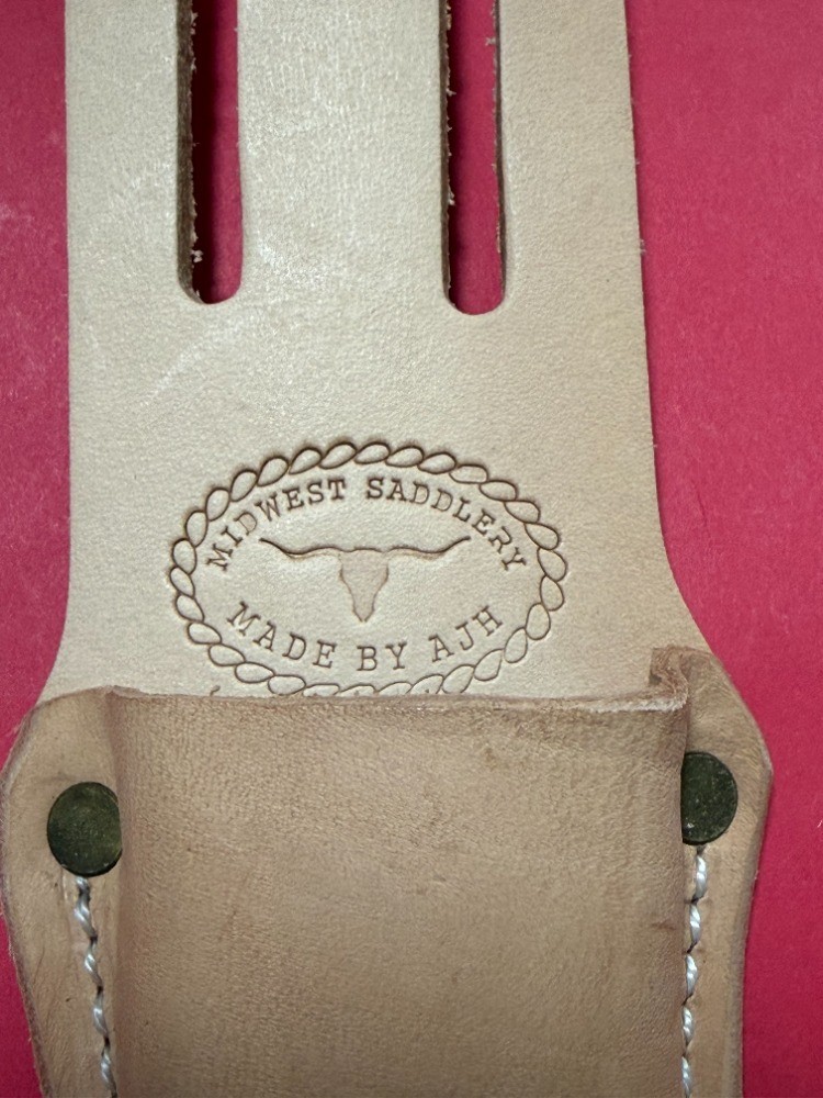 USA Leather Pliers Pouch Holds without snap Slotted Holds 6″ Pliers