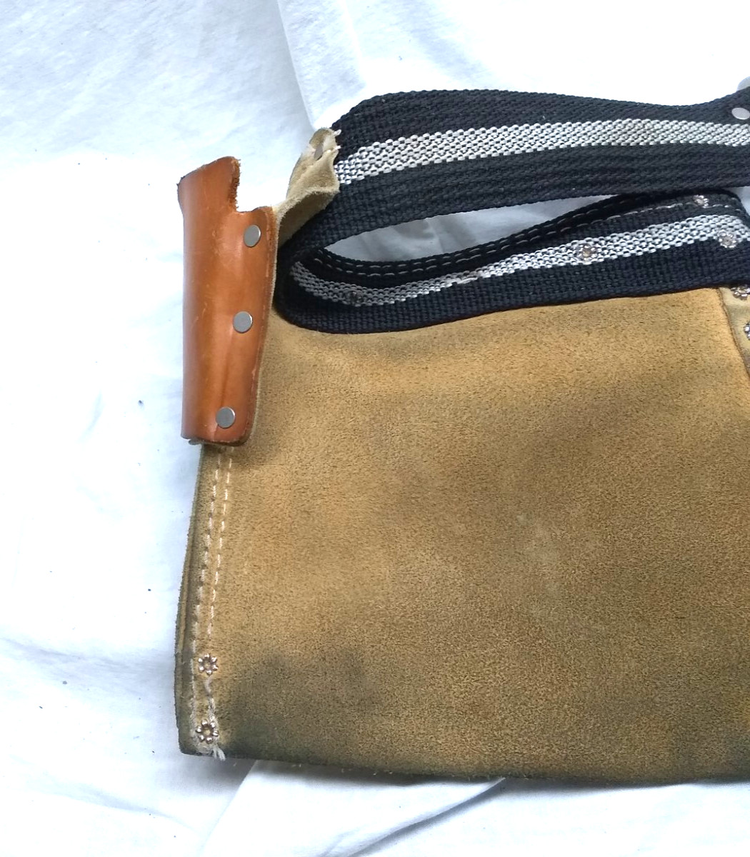 Rooster Leather R-490-2 Carpenter’s Tool Belt Pouches Tape Holder Great Usable