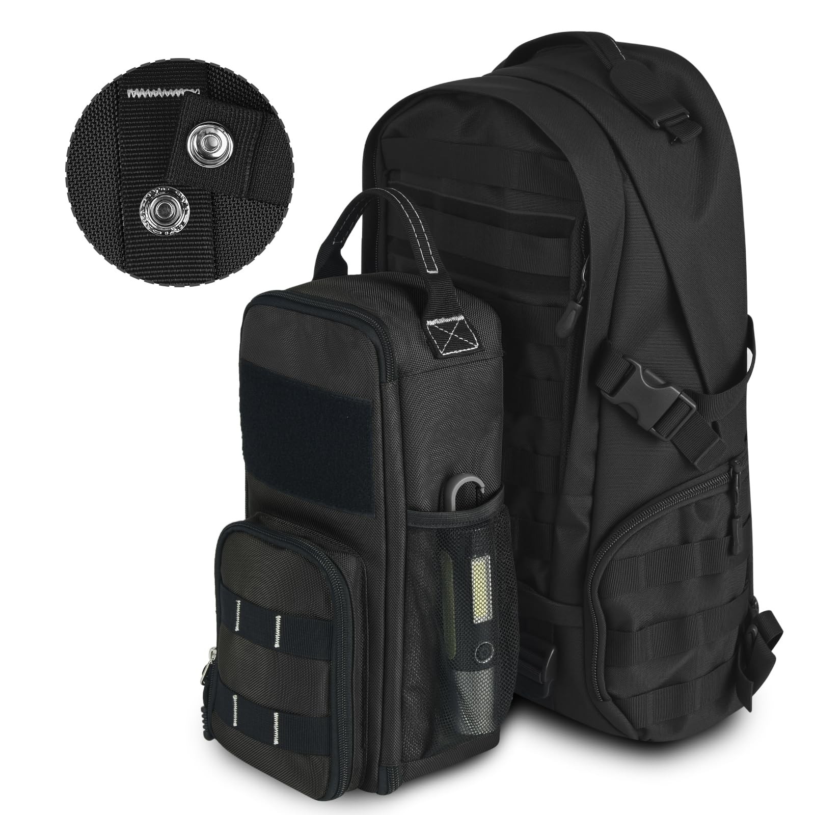 12.6″ Small Tool Bag Pouch for Men with Multiple Pockets, Waterproof Heavy Du…