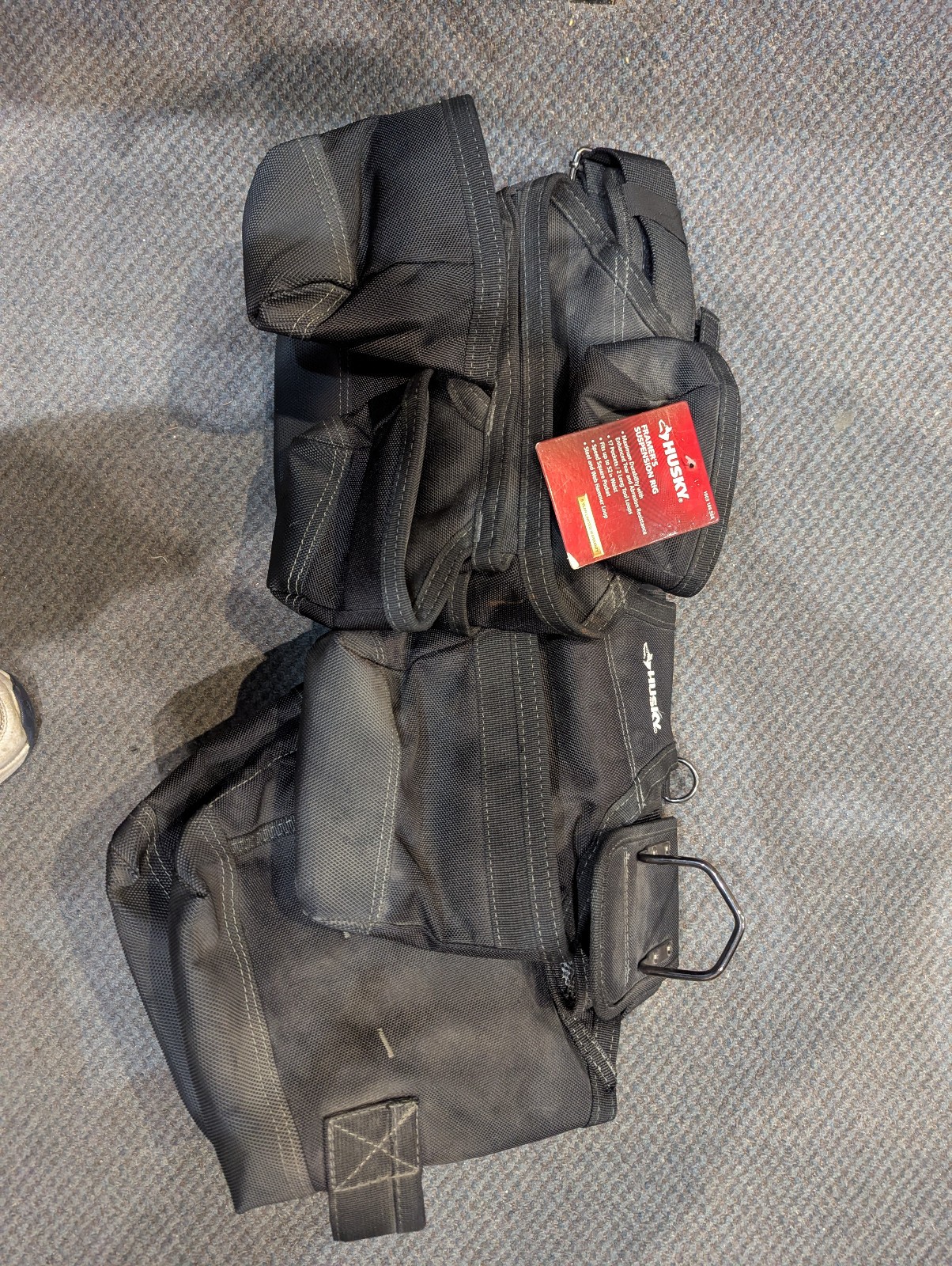 Husky 3-Bag 17-Pocket Black Framer’s Suspension Rig Work Still has Tags!