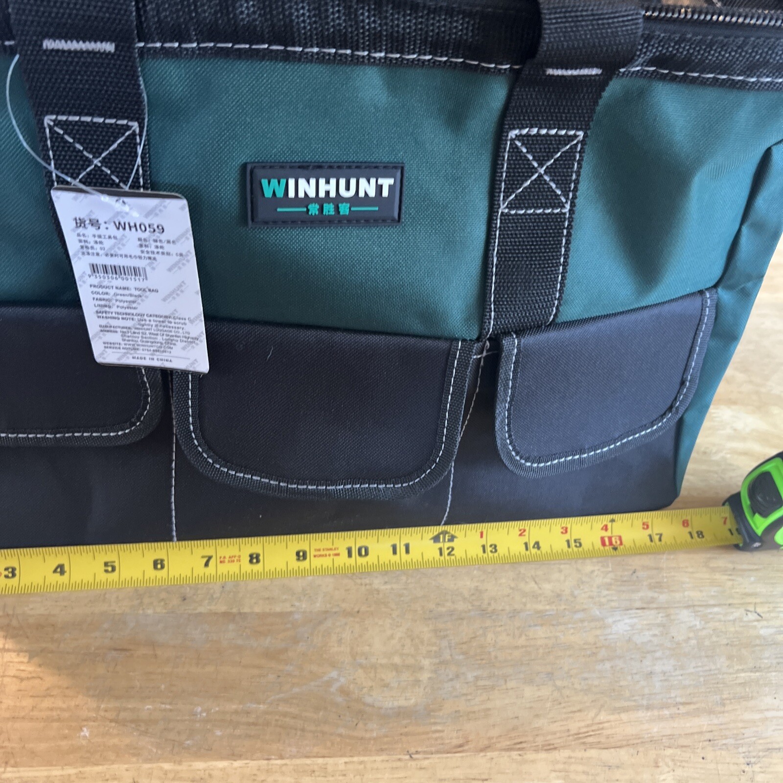 WINHUNT Tool Bag waterproof, Professional Tool Bag with a Wide Open Compartment