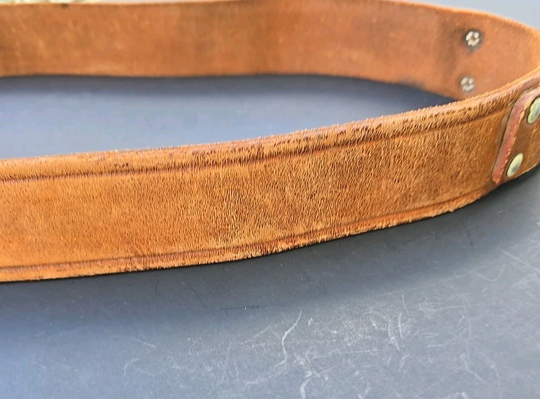 Vintage W. M. Bashlin Co. Linesman Tool Belt, #628-46 100% Distressed Leather