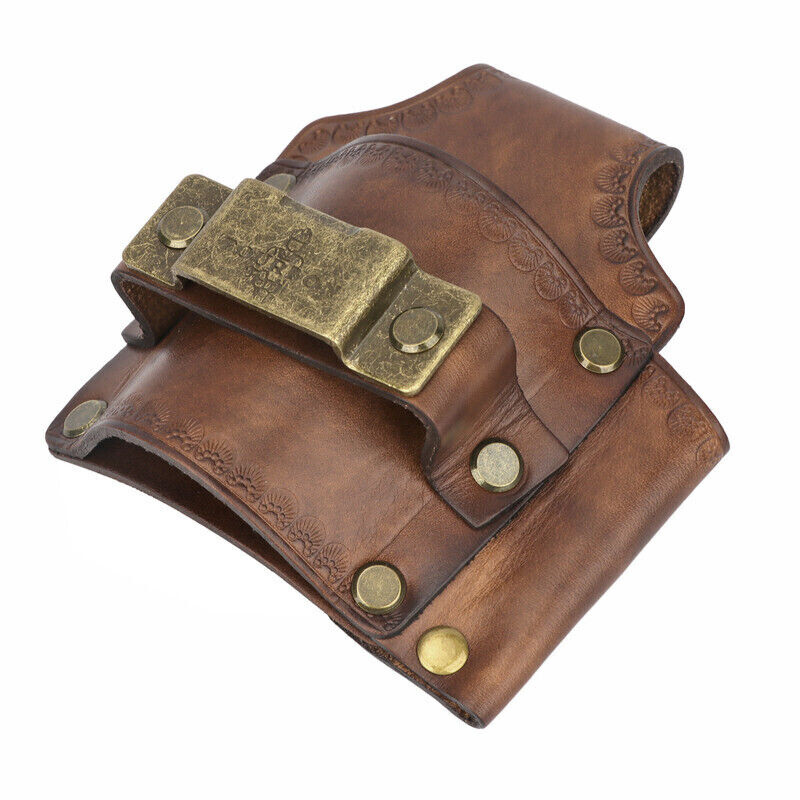 Tourbon Leather 3-in-1 Tools Belt Pouch Hammer Holster Tape Measure EDC Holder