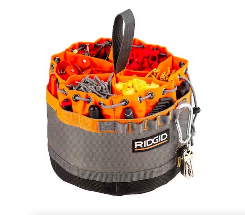 10 in. 19 Pocket Grade Small Parts Organizer Tool Bag