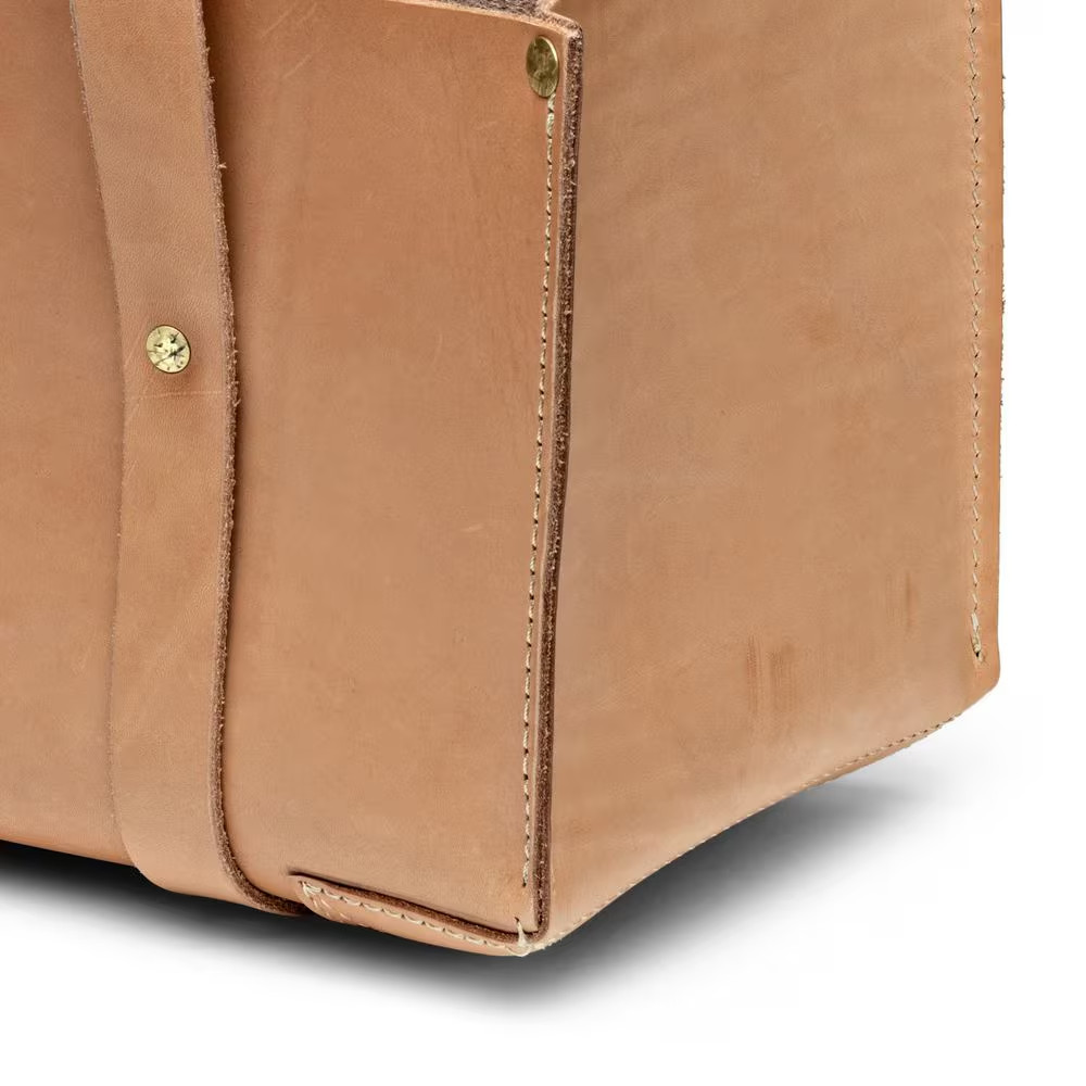 7 In. Buffalo Leather Tote Tool Bag