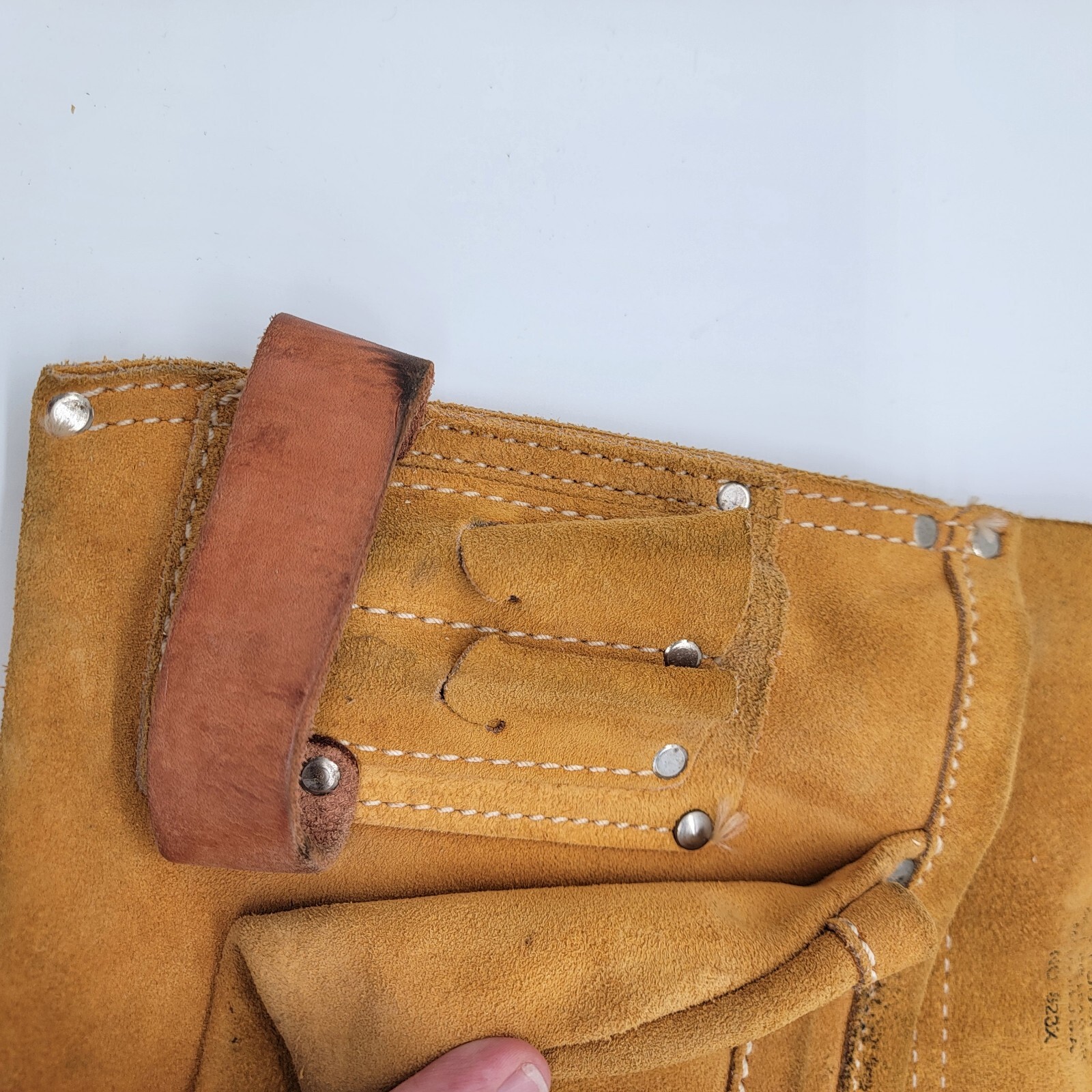 Vintage Custom Leather Craft No. 823X Work Gear Tool Pouch Belt Made In USA