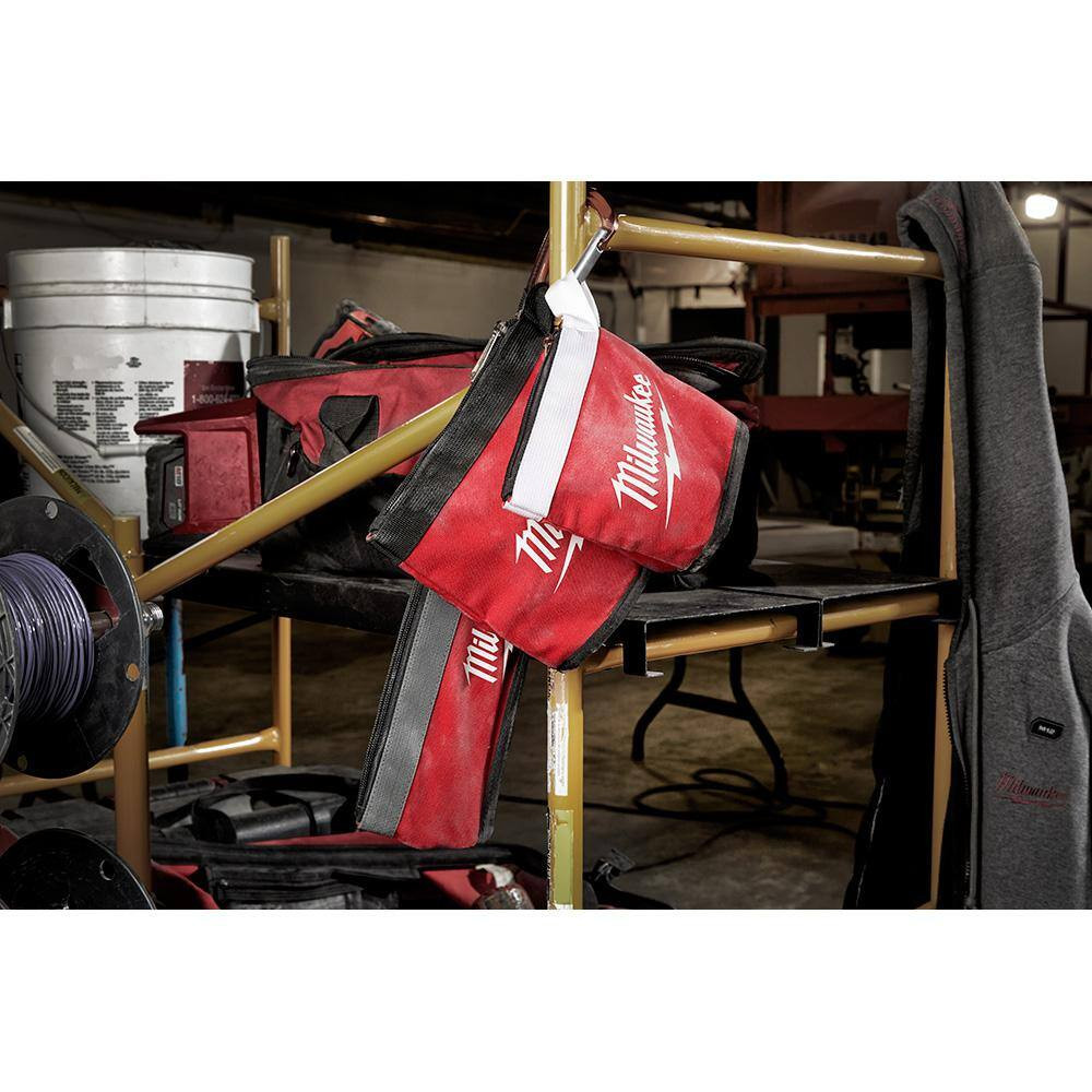 14 In., 12 In., 8 In. and 6 In. Multi-Size Zipper Tool Bags in Red (4-Pack)