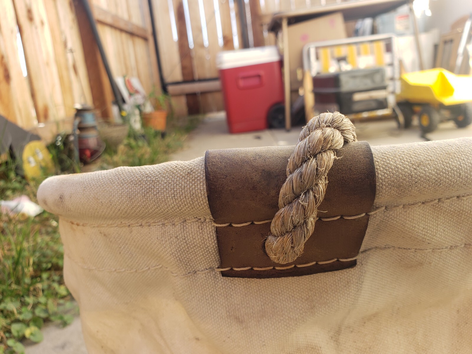 Rare Vintage R.H. Buhrke Lineman Bag / Bucket 12″ w/Hook