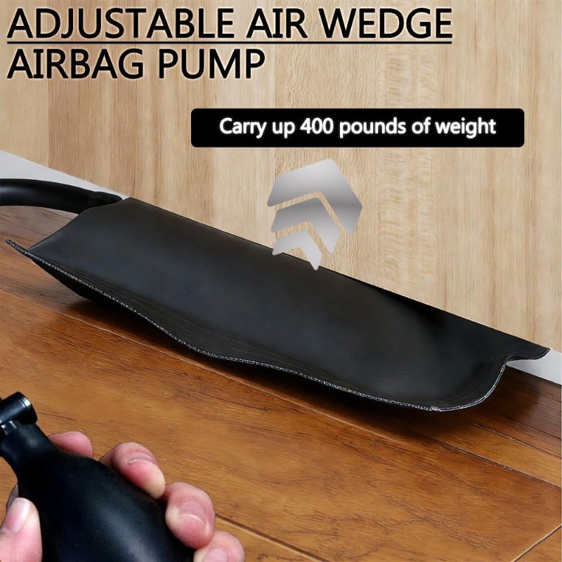 2-Pack Air Wedge Bags-300Lb/136Kg Capacity Anti-Slip Air Bags for Lifting Tools