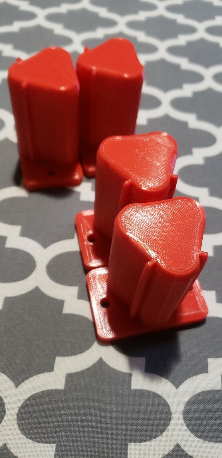 Milwaukee M12 Tool Mount 3D Printed — 4 pack — High Quality 3D Print — RED
